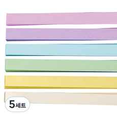 Miso-roun 活動雙面星星摺紙多用途紙 馬卡龍色 540張組合, 5套, 6色