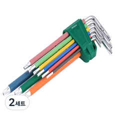 SATA 彩色手柄長星型扳手9件組 09702CH, 2套