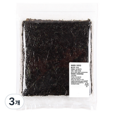 바다원 파래 전장김 50p, 80g, 3개