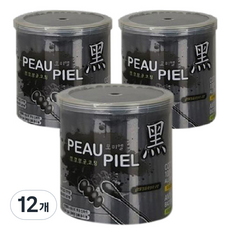 PEAUPIEL 黑紙軸棉花棒, 200入, 12個