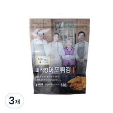 바삭킹 어포튀김 핫칠리맛, 140g, 3개