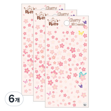 쁘띠팬시 cherry blossom da5358, 혼합 색상, 6개