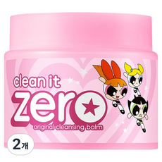 바닐라코 클린 잇 제로 오리지널 클렌징밤 파워퍼프걸 에디션, 2개, 180ml