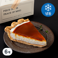 피스피스 카라멜 치즈파이 (냉동), 100g, 6개