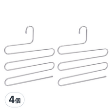 葉子小舖 不鏽鋼吊掛五件式褲架, 不鏽鋼款, 4個
