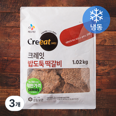 크레잇 밥도둑 떡갈비 (냉동), 1.02kg, 3개
