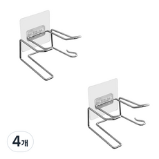 GUNU 多用途黏貼式吹風機架, 單一顏色, 4個