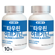 닥터스원 타우린 아르기닌 1000 120g, 120정, 10개