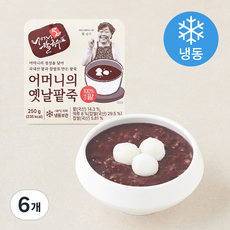 TBK 어머니의 옛날 팥죽 (냉동), 250g, 6개