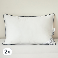 코멧 홈 진드기세이프 호텔식 프리미엄 마이크로화이버 일반형 베개솜, 화이트, 2개