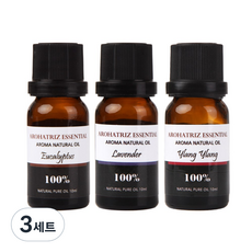 아로하트리즈 에센셜오일 유칼립 투스 + 라벤다 프렌치 + 일랑일랑, 10ml, 3세트