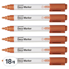 모나미 데코마카 460 메탈브라운, 6색, 18개
