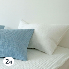 누블 고온에 삶은 줄누빔 피그먼트 60수 아사 순면 베개커버