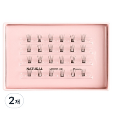 Ollio 免膠單株假睫毛 Natural M, 2個, 黑色