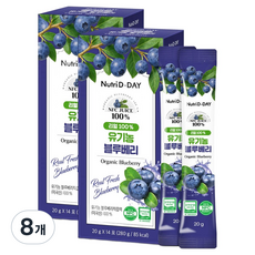 Nutri D-DAY Real 100% NFC 鮮榨有機藍莓隨身包, 280g, 8個