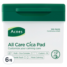MENTHOLATUM 曼秀雷敦 Acnes 全效護理積雪草棉片 240ml, 100枚入, 6個