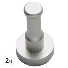 YEEUN 鋁製壁掛式掛鉤, 2個, 銀色