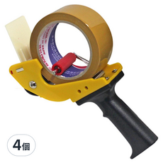 KM NO.1 封箱膠帶切割器, 顏色隨機, 4個