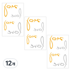 Interpop Beautypop 銀金色閃粉紋身貼紙, 36, 12個