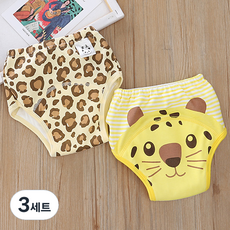 엠케이 안심방수 배변훈련팬티 2종 세트, 호랑이, 3세트