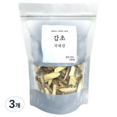준컴퍼니 깨끗함 그대로 감초, 100g, 3개