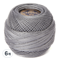 DMC 19號線 80編織刺繡蕾絲線, 414, 6個