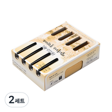종이문화 헬로우아트 캘리플러스 엽서지 4 버프 100p + 붓펜 4p 세트, 2세트