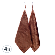 Market Ring 加厚抹布 棕色, 4個