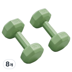 탑피아 여성용 아령 녹색, 8개, 1kg