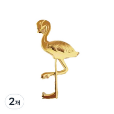 베이샵 파티용 트로피컬 골드 오프너 병따개, 플라밍고, 2개