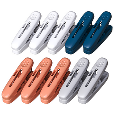 樂居家 強力曬衣夾10件組, 1套, 混和顏色