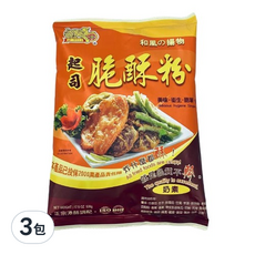 金錢豹 起司脆酥粉 奶素可用 ISO 22000‧HACCP, 500g, 3包
