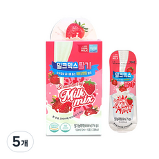 Milk Mix 兒童維生素 D 草莓味 10p, 5盒, 100ml