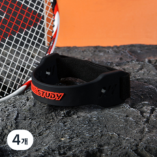 나인스터디 크블랑스 편안한 PVC 무릎 슬개골 스트랩, 블랙, 4개