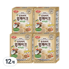 베베스트 처음먹는 우리아이 컵케이크, 코코넛맛, 80g, 12개