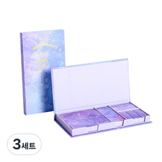 便利貼盒組, 星光閃爍的天空世界, 1入, 3套