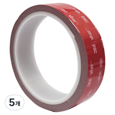 3M VHB 3M VHB Tape 壓克力泡棉雙面膠帶 灰色 24mm x 1.5m, 5個