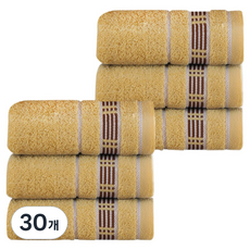 원이네 라인 세면타월 100g 면사, 옐로우, 30개