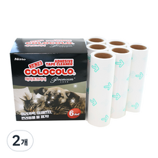COLOCOLO 優質膠帶黏塵器替換 6入, 2個