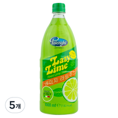 Lazy Lemon 萊姆果汁, 5個, 1L