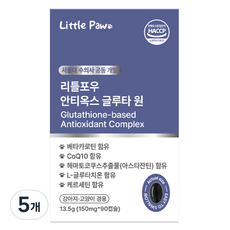 리틀포우 반려동물 안티옥스 글루타 원 영양제, 5개, 면역/항산화, 90정