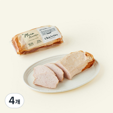 샤르베티에 아질산 나트륨 무첨가 플레인 훌라이쉬케제, 250g, 4개