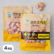 청정원 콰트로 치즈 그릴비엔나, 300g, 4개입