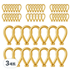 피앤비유니티 요술풍선 50p 세트, 메탈 골드, 3세트