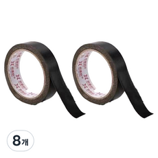 마다꾸미 크래프트 종이테이프 12mm, 블랙, 8개