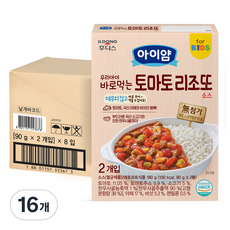 아이얌 바로 먹는 소스, 토마토리조또, 180g, 16개