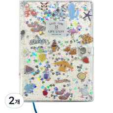 DOnG-A Pms 亮片可愛透明手帳, 混色, 2個