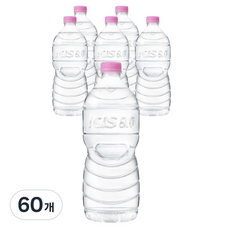 아이시스 8.0 무라벨 ECO 생수, 60개, 1L