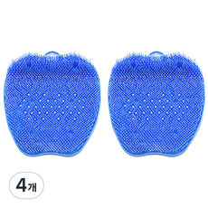 DAILYSHARE 矽膠足部刷 足部墊, 1入, 4個, 藍色