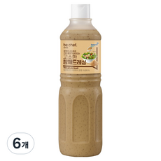 비셰프 고소한 참깨드레싱, 990g, 6개